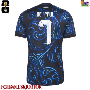 Argentina Rodrigo De Paul #7 Bortatröja VM 2026 Kortärmad
